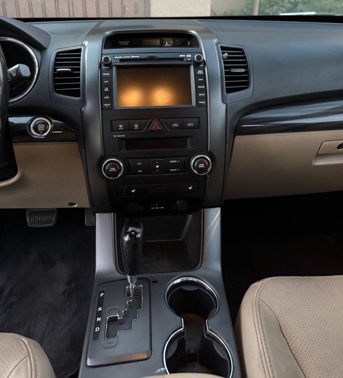 Clean center console and dashboard after deep detail