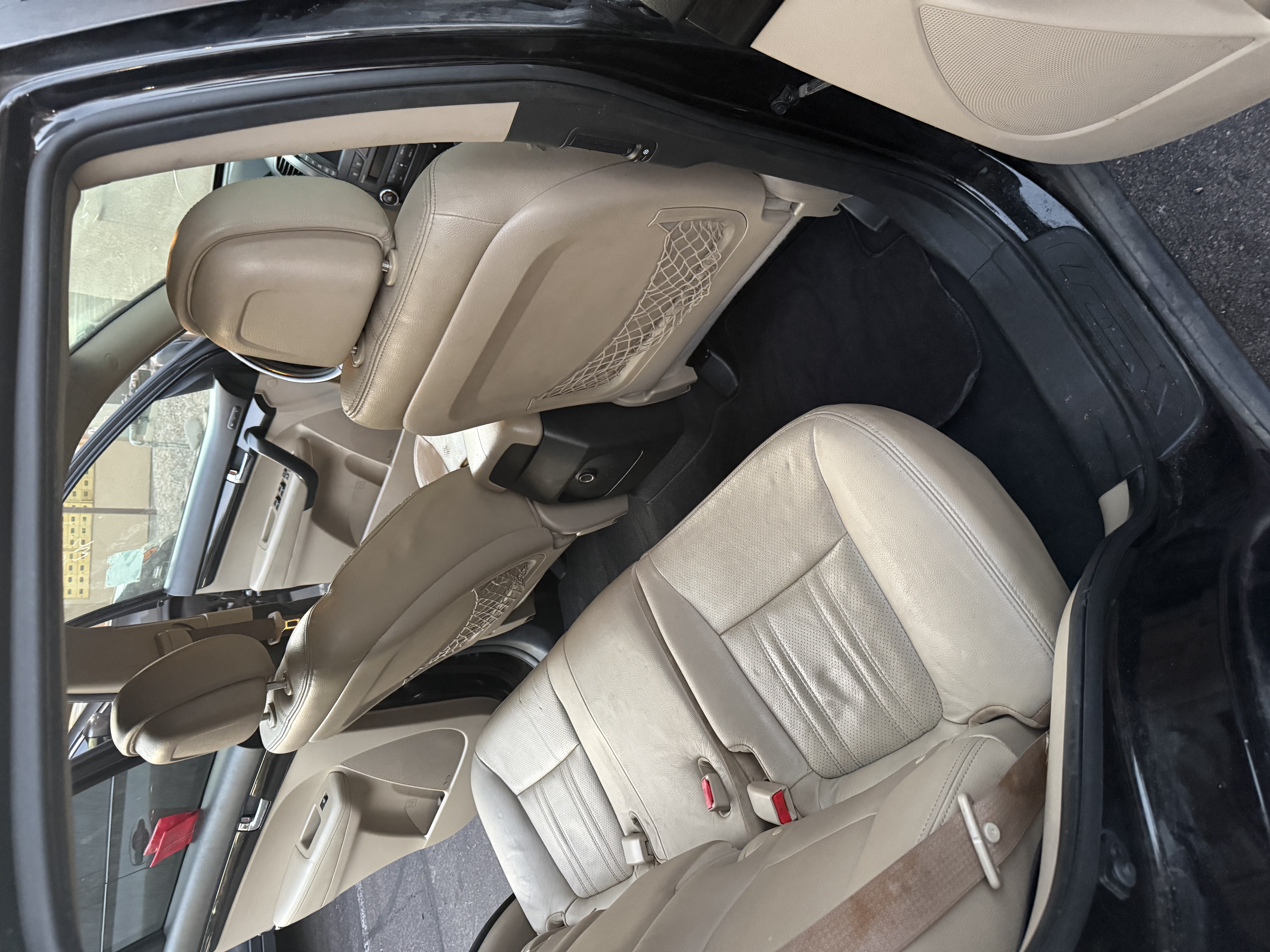 Cleaned rear seating area after detailing